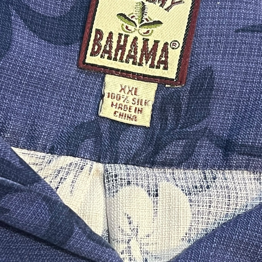Tommy Bahama Silk Camp Shirt Men’s XXL Blue Hawaiian Floral - Picture 4 of 4